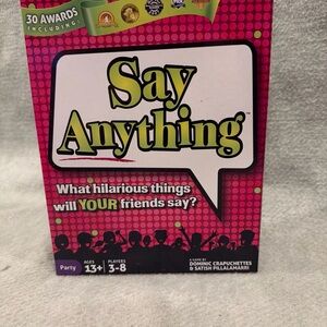 Say Anything Party Game - Pink and Black